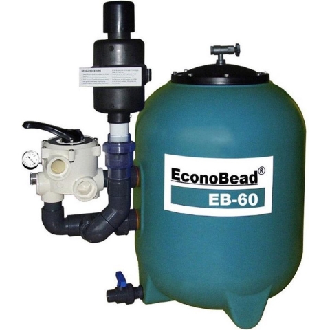 AquaForte EconoBead filter EB60 2" klep 63mm