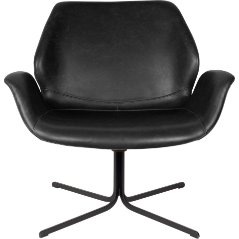 Zuiver Nikki Lounge Fauteuil Draaifauteuil Zwart