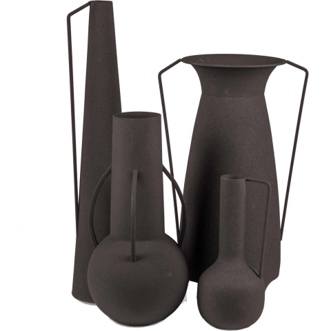 POLSPOTTEN Roman Vazen Set Van 4 Black