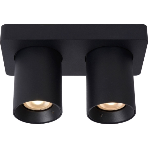 Lucide Nigel 2 Spot LED Zwart