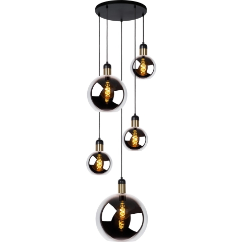 Lucide Julius 5 Cluster Hanglamp Fumé