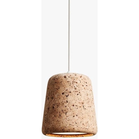New Works Material HanglampØ13 Wit Snoer Naturel Kurk