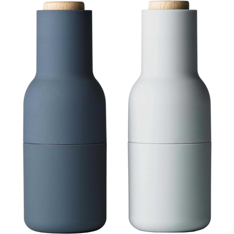 Audo Copenhagen Bottle Grinder Peper- En Zoutmolen Blues Beuken