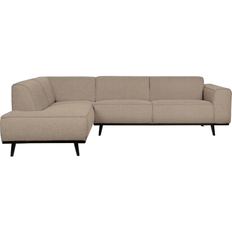 BePureHome Statement Hoekbank Links Boucle Beige