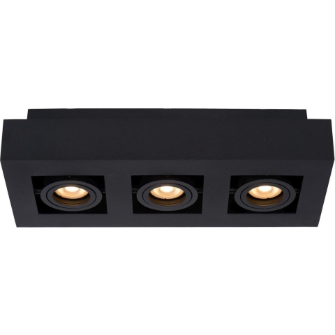 Lucide Xirax 3 Spot Dim To Warm Zwart