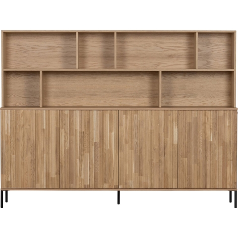 WOOOD Exclusive Gravure Wandkast Grenen Eiken Naturel