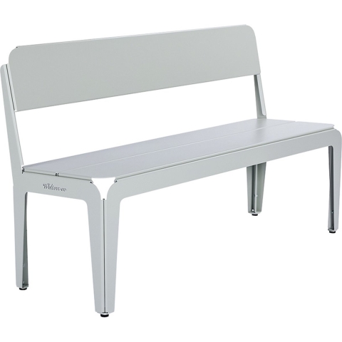 Weltevree Bended Tuinbank Met Rugleuning Agate Gray