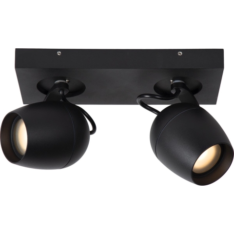 Lucide Preston 2 Spot Badkamer IP44 Zwart