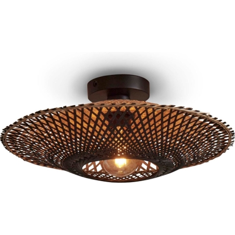 Good&Mojo Kalimantan Plafondlamp SmallØ44 Zwart/naturel