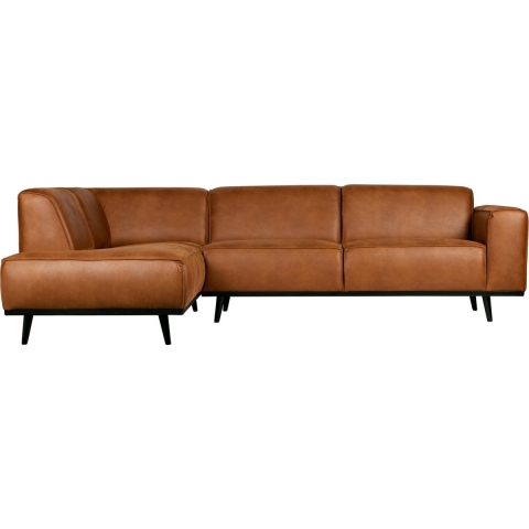 BePureHome Statement Hoekbank Links Eco Leer Cognac