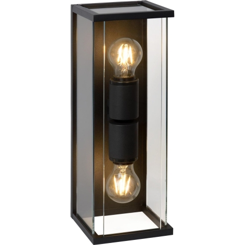 Lucide Claire 2 Wandlamp Buiten IP54 Zwart
