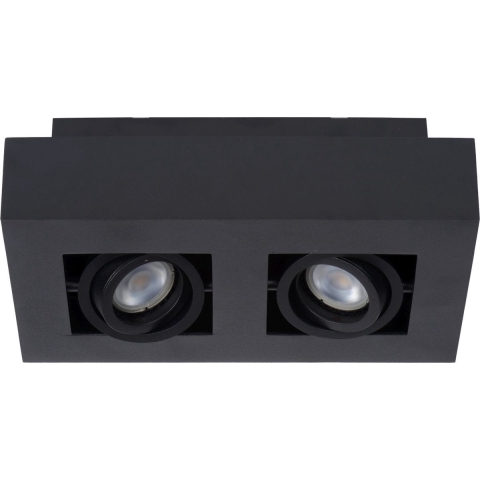 Lucide Xirax 2 Spot Dim To Warm Zwart
