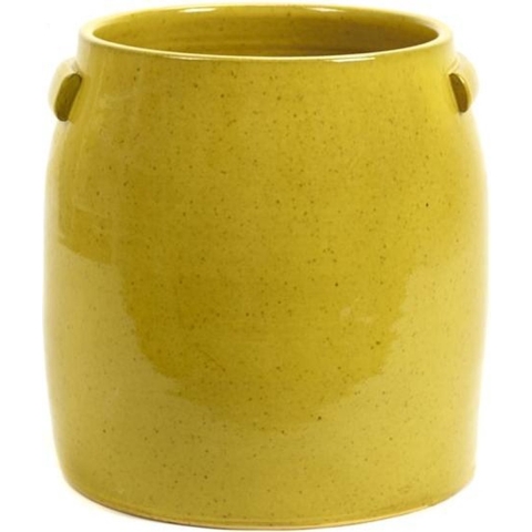 Serax Jars Pottery By Serax Bloempot Extra LargeØ35 Yellow