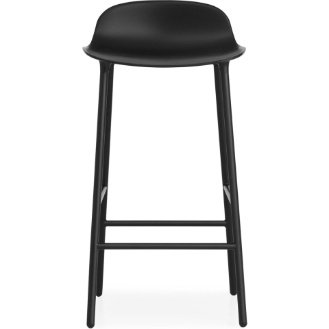 Normann Copenhagen Form Barstool Barkruk 65 Cm Met Stalen Onderstel Zwart