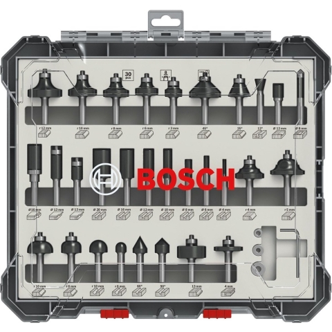 Bosch 2607017475 30-delige Frezenset In Cassette - 8mm