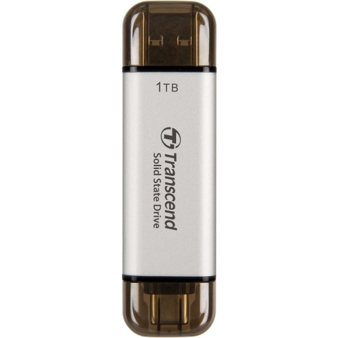 Transcend ESD310S 1 TB Externe SSD harde schijf USB 3.2 Gen 2 (USB 3.1), USB-C Zilver TS1TESD310S