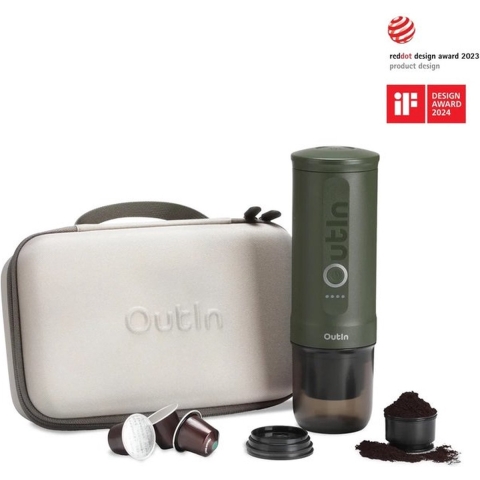 OutIn Nano Espressomachine Bosgroen