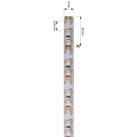 Deko Light 840164 LED-strip Energielabel: G (A - G) Met open kabeleinde 12 V/DC 5000 mm Warmwit