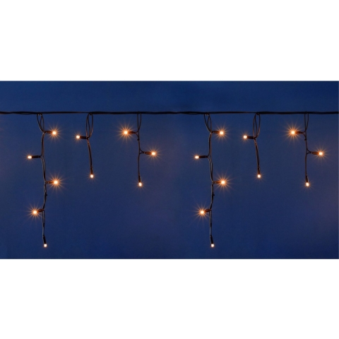 Ijspegelverlichting lichtsnoeren met 500 warm witte lampjes 20 x 0,35 meter -