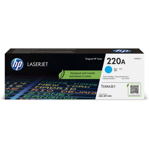 HP 220A originele LaserJet-tonercartridge, cyaan