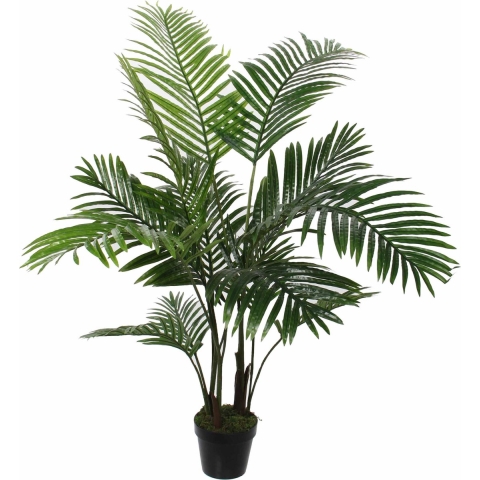 Mica Decorations Palm kunstplant - groen - H110 x D90 cm -