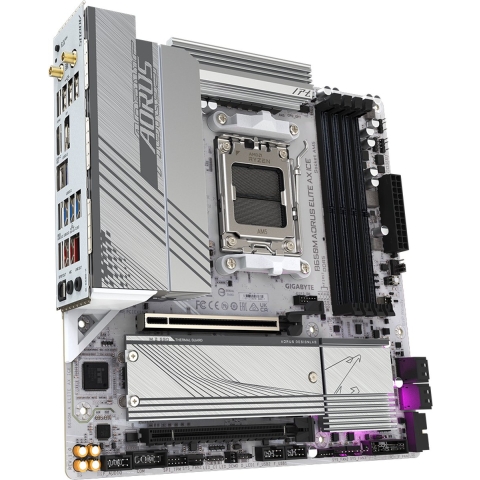 Gigabyte B650M A ELITE AX ICE Moederbord Socket AMD AM5 Vormfactor Micro-ATX Moederbord chipset AMD® B650