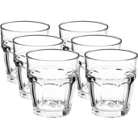 30x Drinkglazen/waterglazen transparant 270 ml Rock Bar -
