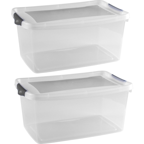 Opberg box/opbergdoos 8x 13 liter 40 x 27 x 19 cm kunststof -