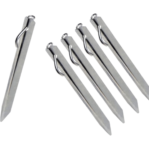 32x stuks grondpennen/tentharingen metaal met oog 38 cm -