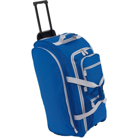Reistas/weekendtas trolley model Greenland - 75 x 30 x 33 cm - 9 vakken - blauw -