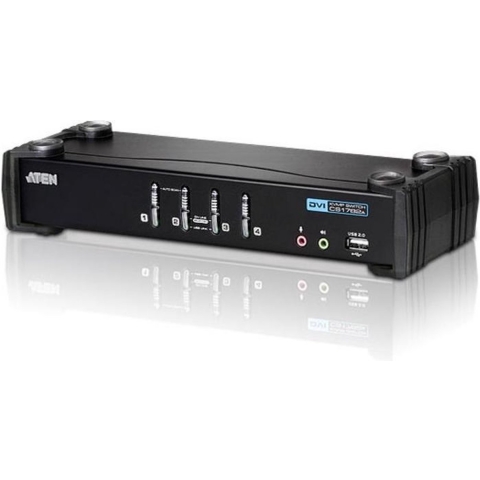ATEN CS1764A KVM-switch 4 poorten DVI USB 1920 x 1200 Pixel