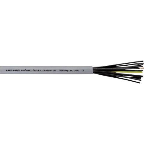 LAPP ÖLFLEX® CLASSIC 110 Stuurstroomkabel 2 x 0.50 mm² Grijs 1119752-100 100 m