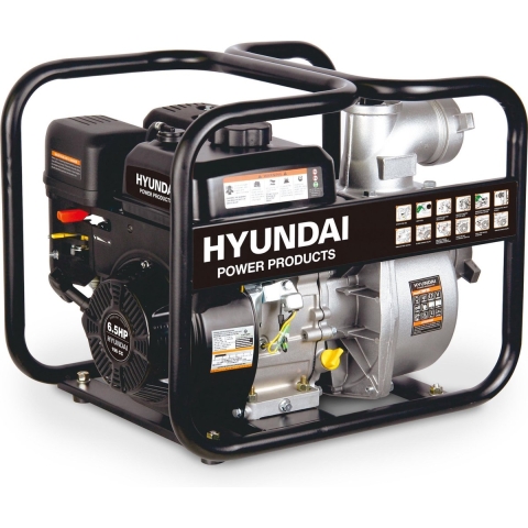 Hyundai 57643 Benzine Schoonwaterpomp - 196cc - 500L/Min