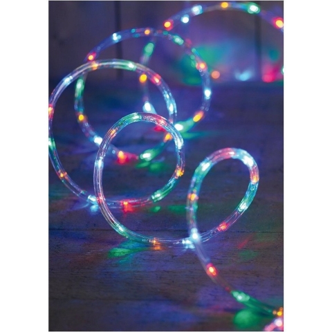 3x Kerstverlichting lichtslangen 216 lampjes gekleurd 9 m -