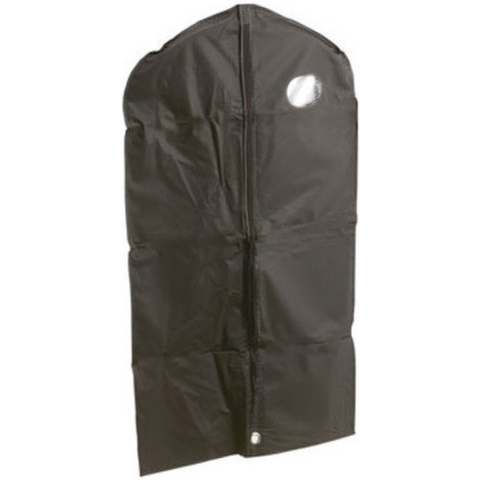 10x Zwarte kledinghoes 65 x 160 cm met venster -