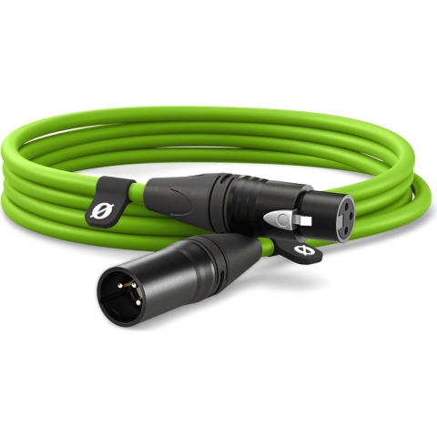 Rode XLR3M-G XLR Verbindingskabel 3 m Groen