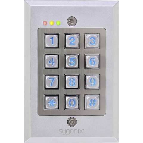 Sygonix Codeslot Opbouw (op muur) IP65 Met verlicht toetsenbord