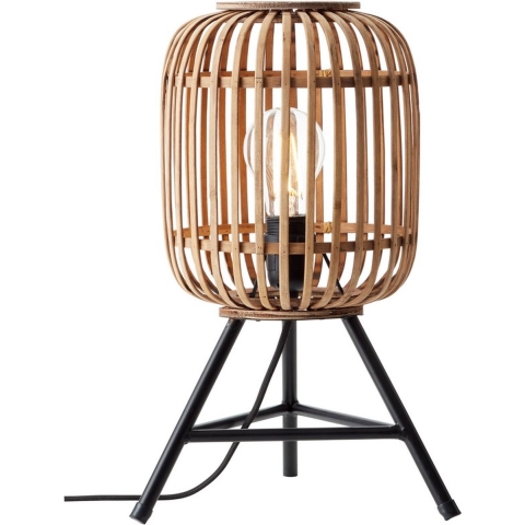 Brilliant Woodrow 93775/20 Tafellamp E27 60 W Lichtbruin