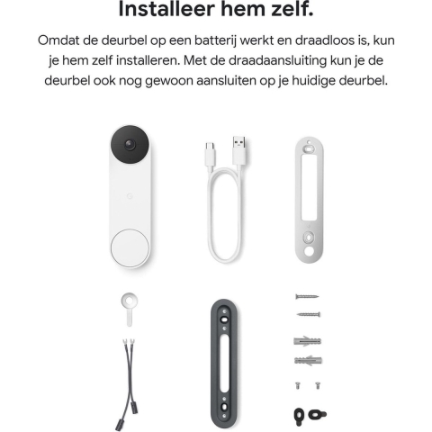 Google Nest Doorbell (batterij) - Wit