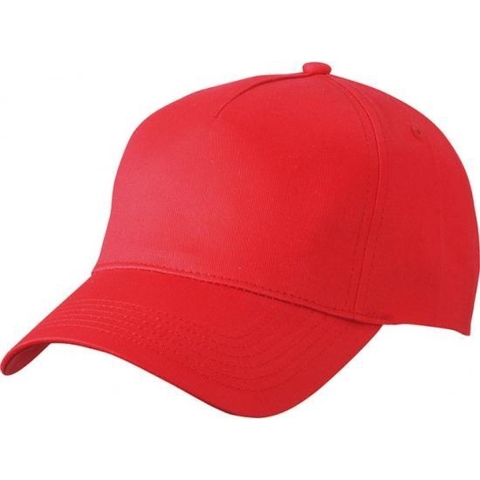 10x 5 panel baseball pet rood -