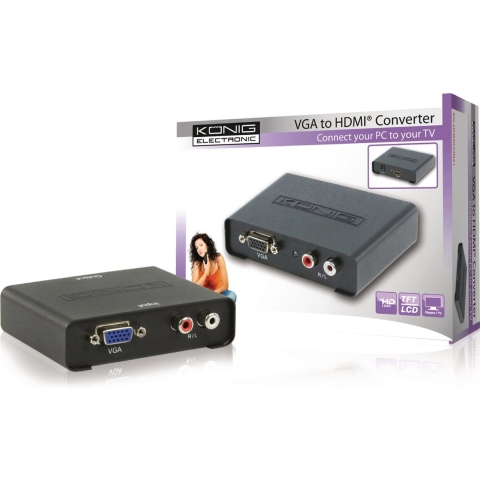 VGA naar HDMI converter met audio
