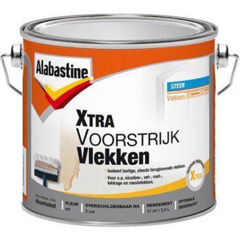 Alabastine voorstrijk extra vlekken 2,5l - Alabastine