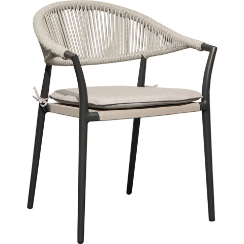 Casino Diningstoel Ash grey/Antraciet - OWN
