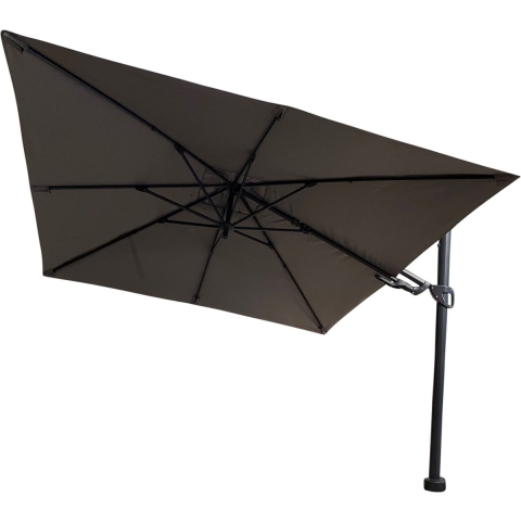 Barletta vrijhangende zweefparasol grijs 3x3 m - Borek
