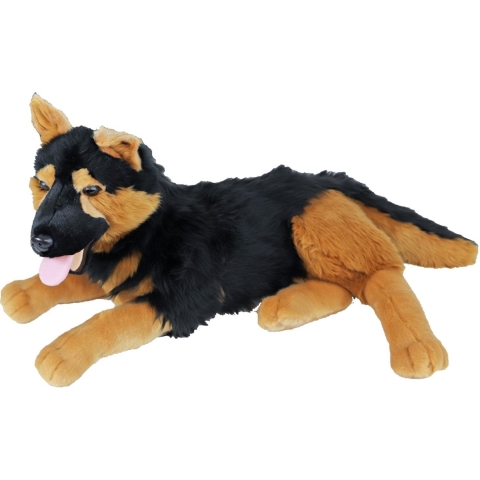 Boony Natural Decoration pluche duitse herder 53 cm liggend - Gebr. de Boon