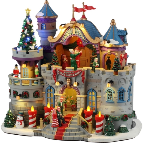 Santa's Castle Gala 20x32x31 cm Kersthuisje - LEMAX