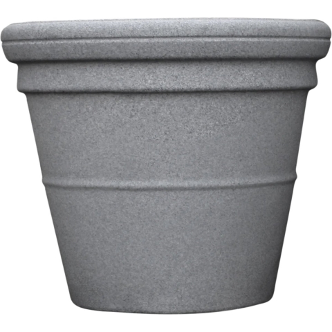 Ronde 180L grijze plantenbak - Prestige