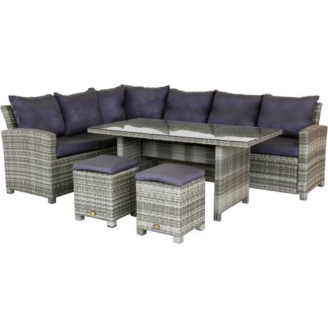 Dining Hoekset Palermo Sicilian Grey - Oosterik Home