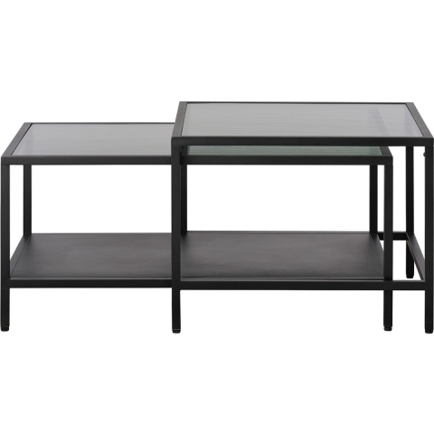 Giga Living - Salontafel Bronco Set Zwart Metaal