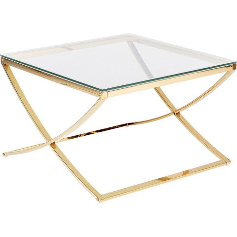 Beliani - RINGGOLD - Salontafel - Goud - Glas